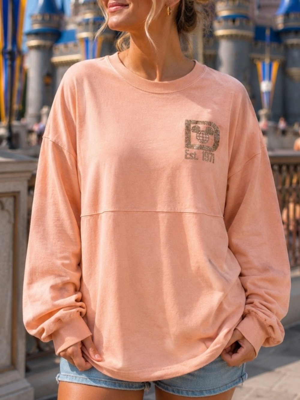Spirit Jersey Walt Disney World Long Sleeve Oversized Tee